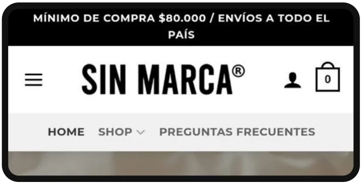 Tienda online de Sin Marca
